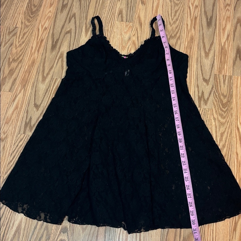Cacique Black Lace Chemise, negligée, 18/20 - Picture 11 of 11